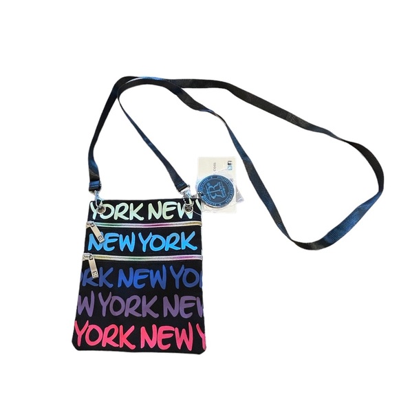 NWT Robin Ruth 100% Multi-color Mini Crossbody “New York “ - Picture 2 of 11